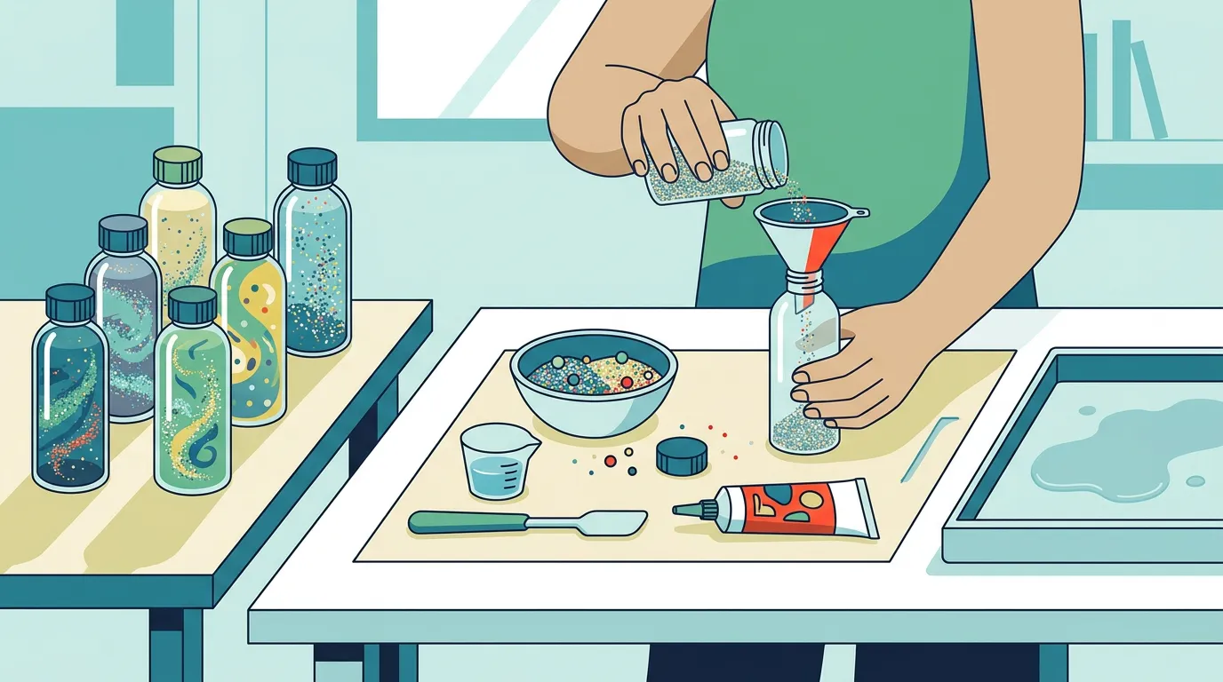 Sensory bottle materials, sealing area and paper-towel leak test